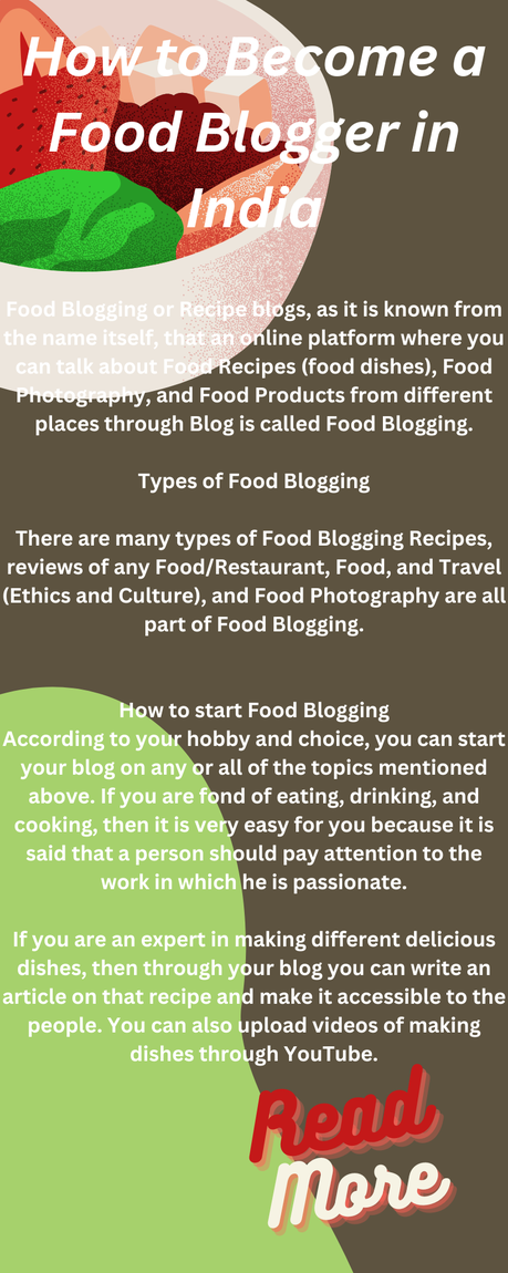 How to Become a Food Blogger in India How to Become a Food Blogger in India