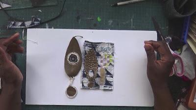 Sustainable Art - Combining Dried Leaves and Fabric