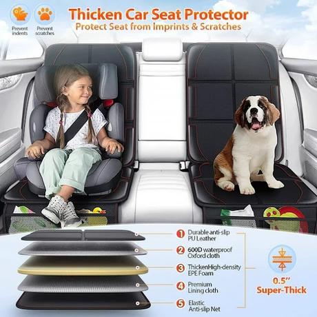SAVE - Leather Car Seat Protector Mat