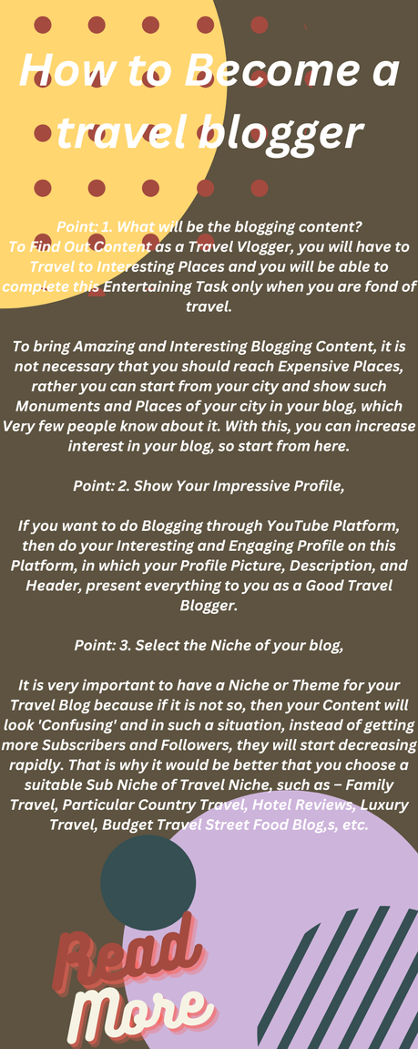 How to Become a travel blogger How to Become a travel blogger