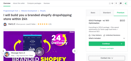 7 Shopify dropshipping freelancers on Fiverr For Hire in 2023