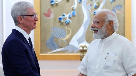 Tim Cook Pm Modi