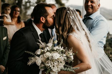 Lovely summer wedding in Euvoia with white blooms and pampas grass │ Angeliki & Nikos lovely-summer-wedding-euvoia-white-blooms-pampas-grass_21
