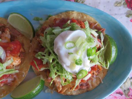 Chicken Tostadas