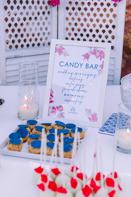 Modern summer wedding in Sifnos with bougainvillea in fuchsia hues │ Demetra & Panayiotis modern-summer-wedding-sifnos-bougainvillea-fuchsia-hues_60