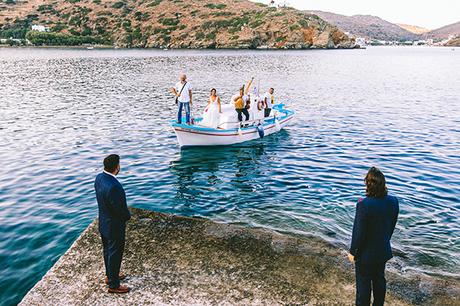 Modern summer wedding in Sifnos with bougainvillea in fuchsia hues │ Demetra & Panayiotis modern-summer-wedding-sifnos-bougainvillea-fuchsia-hues_28
