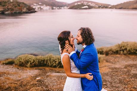 Modern summer wedding in Sifnos with bougainvillea in fuchsia hues │ Demetra & Panayiotis modern-summer-wedding-sifnos-bougainvillea-fuchsia-hues_77