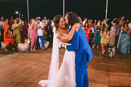 Modern summer wedding in Sifnos with bougainvillea in fuchsia hues │ Demetra & Panayiotis modern-summer-wedding-sifnos-bougainvillea-fuchsia-hues_70