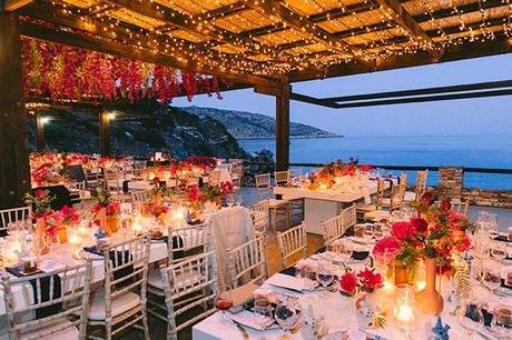 Modern summer wedding in Sifnos with bougainvillea in fuchsia hues │ Demetra & Panayiotis modern-summer-wedding-sifnos-bougainvillea-fuchsia-hues_64