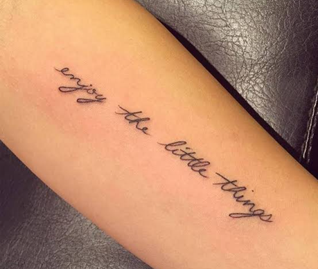 $100 Tattoo Designs - Favourite Quote Tattoo Design