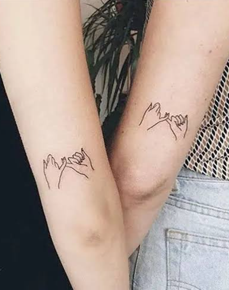 $100 Tattoo Designs - Matching Friendship Tattoo Design
