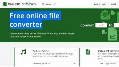 Convert any file to JPG, PDF or MP3 here, no need to download software