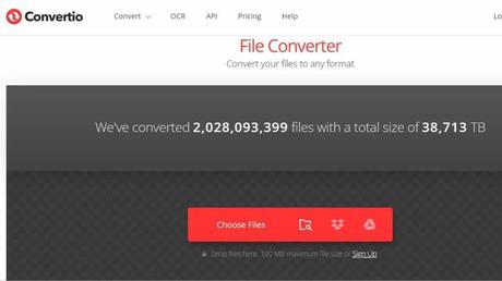 Convert any file to JPG, PDF or MP3 here, no need to download software