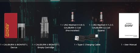 Uwell Caliburn Ironfist L Pod Kit $18.99