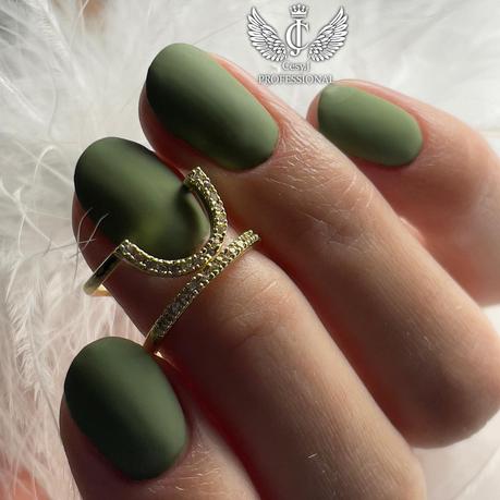 Olive Green Nail Inspo For The Tan Skin