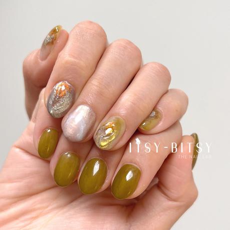 Olive Green Nail Inspo For The Tan Skin