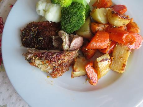 Roasted Turkey Thighs with Garlic Herb Butter