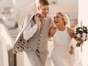 Dreamy Summer Wedding Santorini with White Florals Gold Touches Naomi David