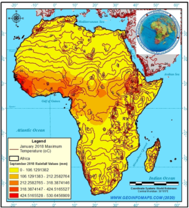 Over 100 Years Climatic Data for Climate Change and Variability Research in any Place or Location in Africa