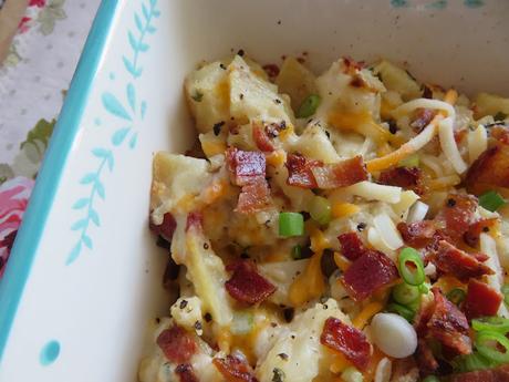 Loaded Baked Potato Casserole for two