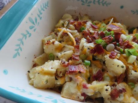 Loaded Baked Potato Casserole for two