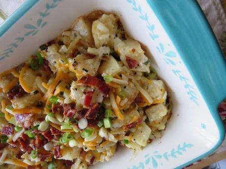 Loaded Baked Potato Casserole for two