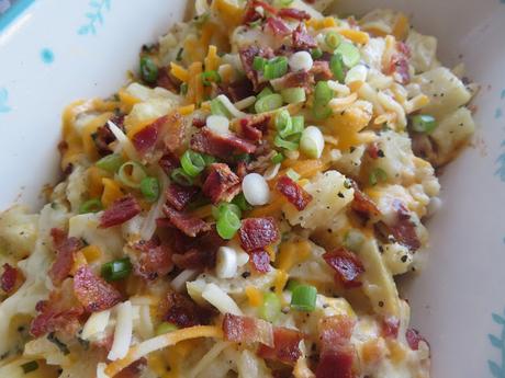 Loaded Baked Potato Casserole for two