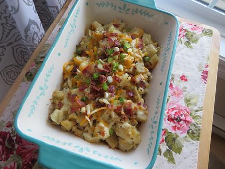 Loaded Baked Potato Casserole for two