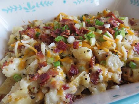 Loaded Baked Potato Casserole for two