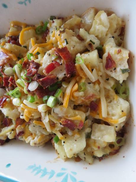 Loaded Baked Potato Casserole for two