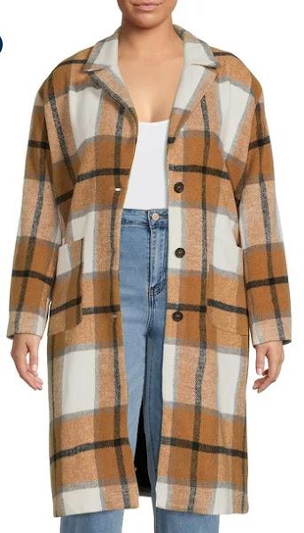 SAVE - Plaid Maxi Duster Coat