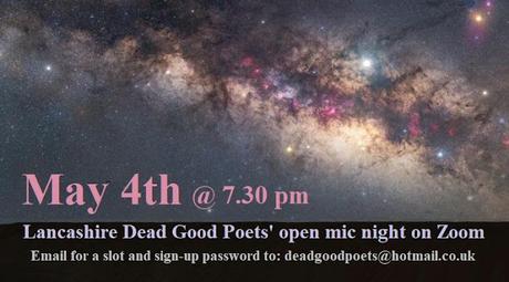 Lancashire Dead Good Poets' May Open Mic Night