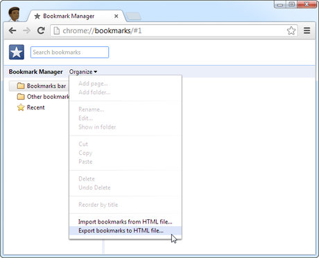 How to Export Chrome Bookmarks