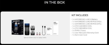 Vaporesso Luxe XR Pod Kit $20.49