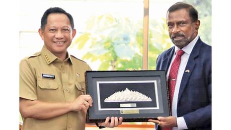 Ambassador Colombage, Indonesian Minister discuss tourism, security