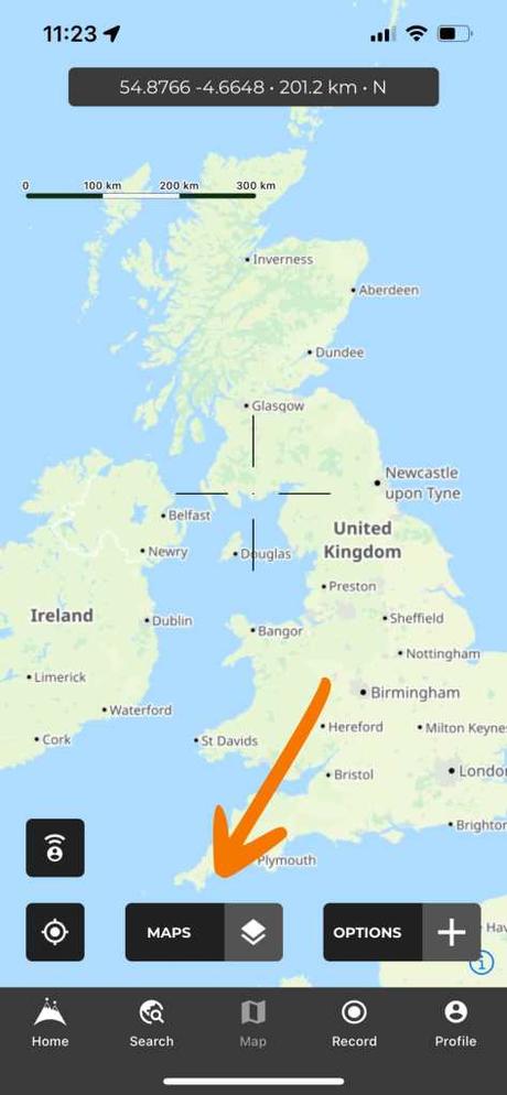 Managing your map layers on HiiKER