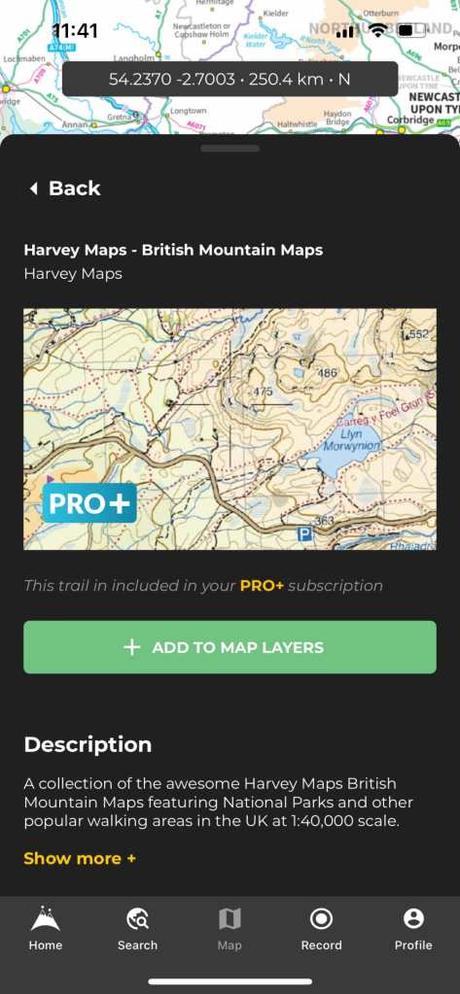 Managing your map layers on HiiKER