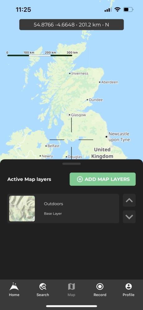 Managing your map layers on HiiKER