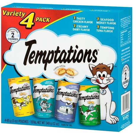 SAVE $2.84! TEMPTATIONS Classic, Crunchy and Soft Cat Treats