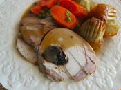 Stuffed Pork Roast with Browned Potatoes