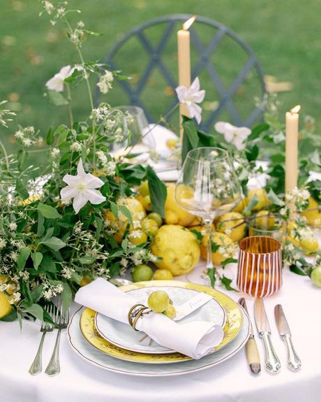 wedding decor prices lemon serving the word with flowers and lemons
