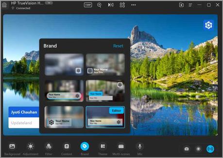 Custom branding on video calls recordings
