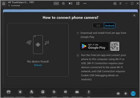 Use your iOS Android phones or DSLRs as webcams
