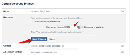 How to Change Facebook Username?