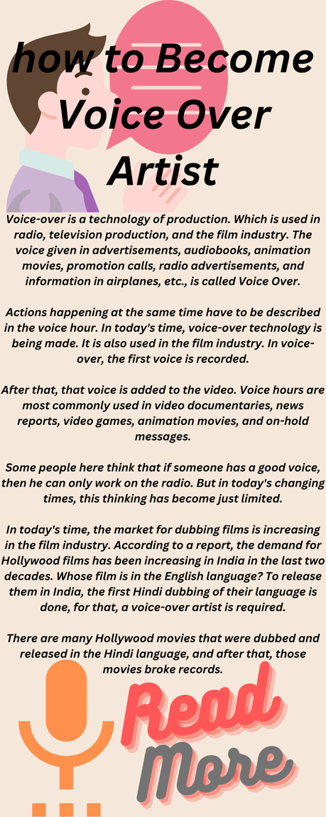 How to Become Voice Over Artist