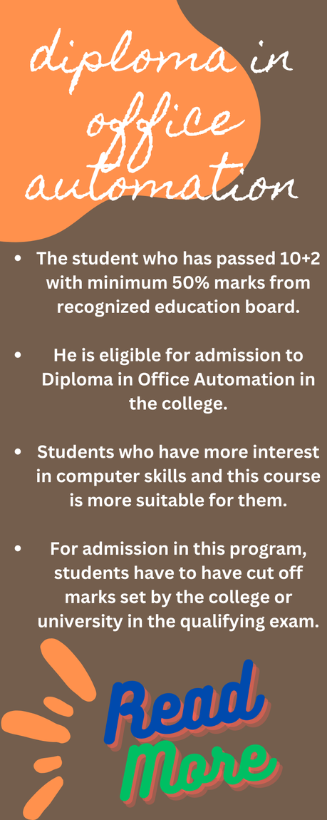 diploma in office automation diploma in office automation