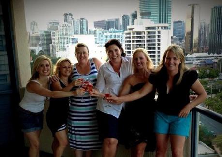 Me with Belinda, Nell, Jane, Tamie and Jenny celebrating New Years' 2012/13. 