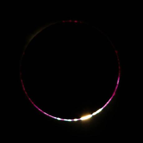 Diamond ring and chromosphere