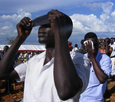 Solar Eclipse glasses Pokwero Uganda