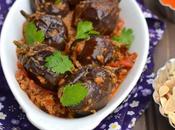 Stuffed Baby Eggplants Curry with Peanuts
